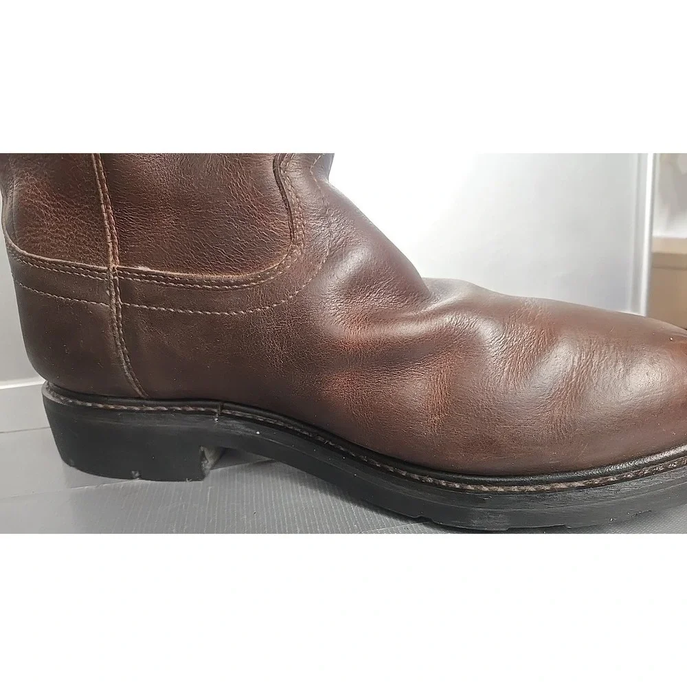 ARIAT ATS Boots Motorcycle Biker Riding Leather Engineer Brown 13 D